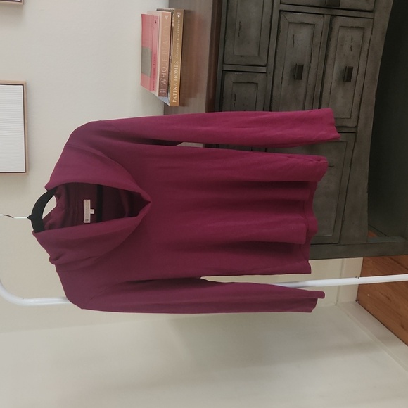 Indigenous Women's Plum Cowl Neck Turtleneck Organic Cotton Medium - Picture 1 of 4